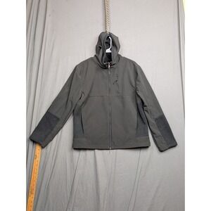 Urban Republic Mens Hooded Jacket Faux Leather Size Medium